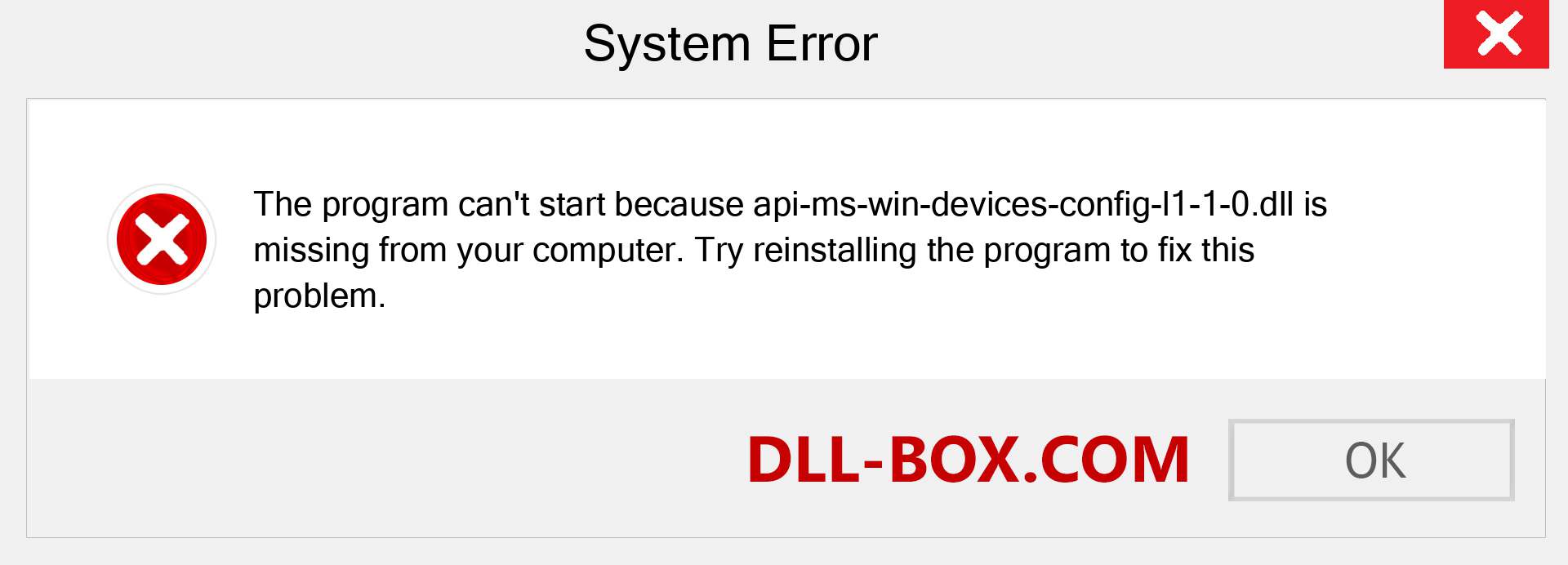  api-ms-win-devices-config-l1-1-0.dll file is missing?. Download for Windows 7, 8, 10 - Fix  api-ms-win-devices-config-l1-1-0 dll Missing Error on Windows, photos, images