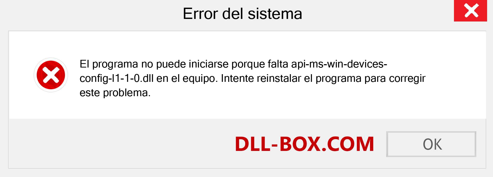 ¿Falta el archivo api-ms-win-devices-config-l1-1-0.dll ?. Descargar para Windows 7, 8, 10 - Corregir api-ms-win-devices-config-l1-1-0 dll Missing Error en Windows, fotos, imágenes